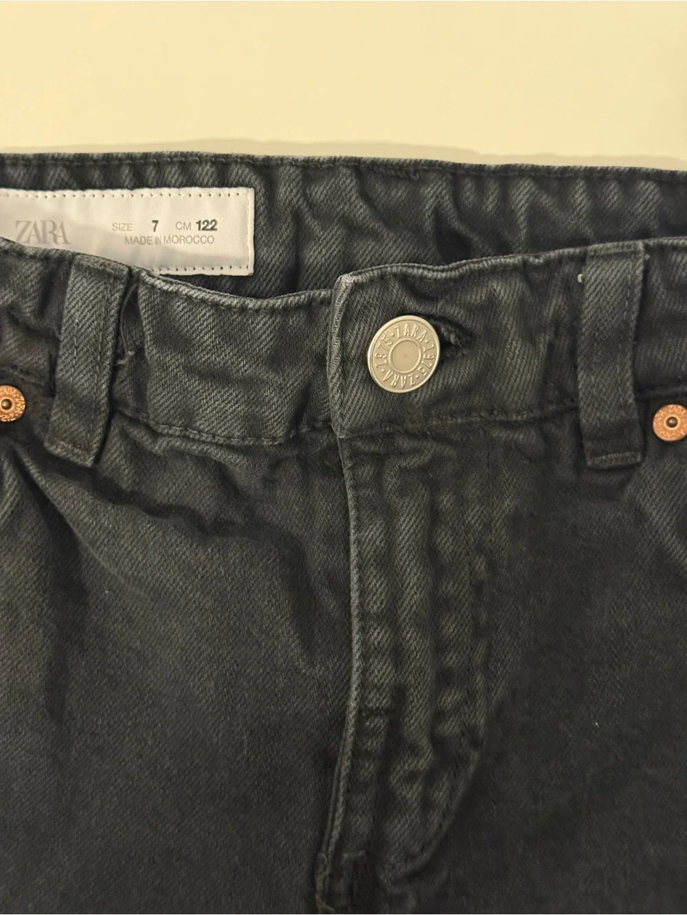 ZARA Boys Black Cargo Jeans